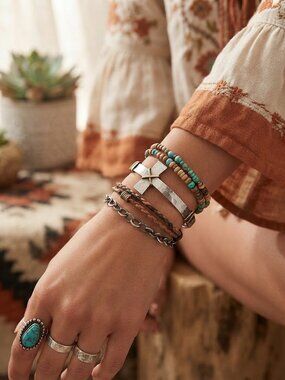 Earth Grace Artisan Jewelry gold filled Sterling silver Bracelet